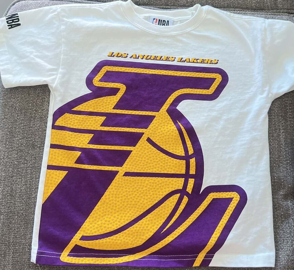 NBA Los Angeles Lakers T-Shirt Size 5 White Graphic Tee